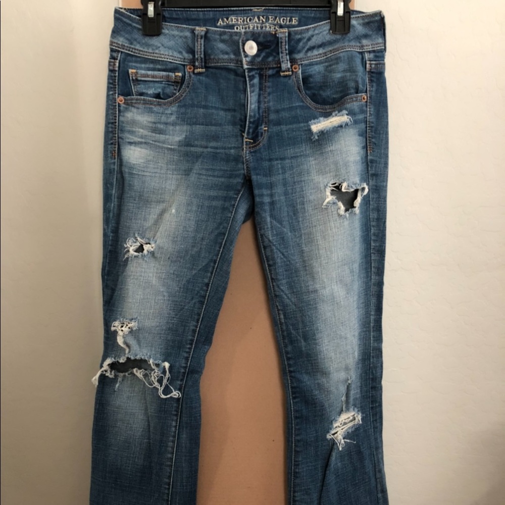 AE Women’s Kick Boot Super Stretch Jeans (SZ 6)